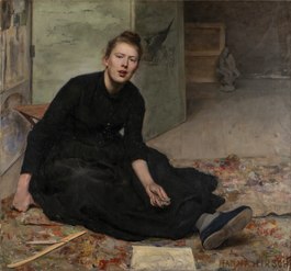 Portrait of artist Venny Soldan, 1887.