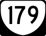 State Route 179 marker