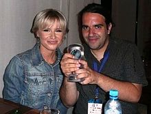 With Danijela Martinović after winning the prize on Croatian Radio Festival in 2008