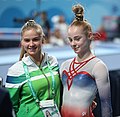 Eglė Stalinkevičiūtė with coach