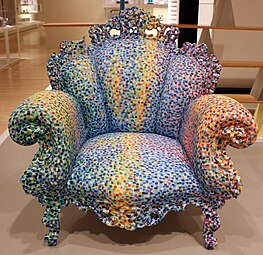 Proust armchair, by Studio Alchimia, 1978, wood and fabric, Indianapolis Museum of Art, Indianapolis, USA[84]