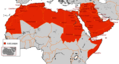 Map of the Arab League