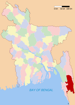 班多尔班县于孟加拉位置图