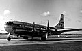 Pan Am Boeing Stratocruiser arriving at Heathrow North in 1954