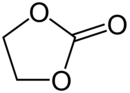 Skeletal formula of ethylene carbonate