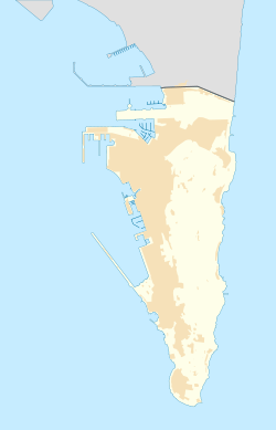 Prince George's Battery is located in Gibraltar