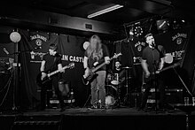 HeadAche playing live at Dublin Castle, Camden in 2017