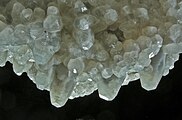 Much of Jewel Cave is covered with spar crystals, but they are rarely as clear as this cluster.
