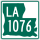 Louisiana Highway 1076 marker