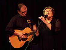 Martin Carthy and Norma Waterson at a Waterson:Carthy performance in Cranleigh, April 2006.