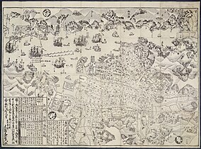 Plan of Nagasaki, Hizen province, 1778