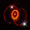 Remnant of supernova 1987A