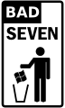 BadSeven no littering.svg