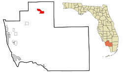 Location in Collier County and the state of Florida
