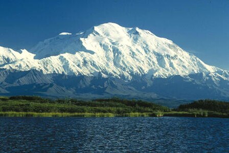 1. Denali in Alaska is the highest summit of the United States and North America.