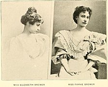 Elizabeth and Fannie Brewer, daughters of David Josiah Brewer