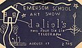 Emerson Elementary School student exhibit 1948 promotional card