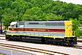 An Erie Lackawanna Railway EMD SD45 restored to its original condition.