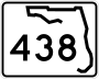 State Road 438 marker