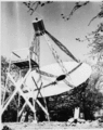 Grote Reber's homemade antenna in Wheaton, Illinois (1937), world's second radio telescope and first parabolic radio telescope
