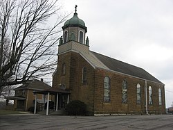 Holy Cross Catholic Church, a community landmark