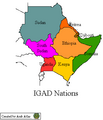 IGAD map