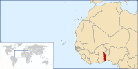 Location of Togo