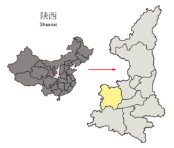 宝鸡市在陕西省的地理位置