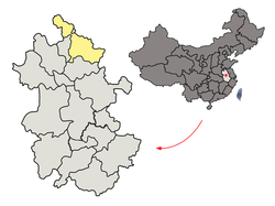 宿州市在安徽省的地理位置