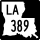 Louisiana Highway 389 marker