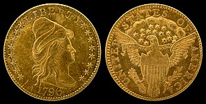 Turban Head Quarter eagle (stars) (1796–1807) Robert Scot