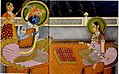 Image 4Krishna and Radha playing chaturanga on an 8×8 Ashtāpada (from History of chess)