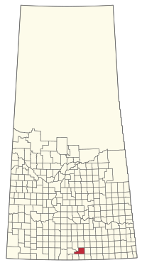 Location of the RM of Bengough No. 40 in Saskatchewan