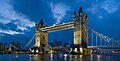 Image 15 Tower Bridge Photo credit: Diliff The Tower Bridge, a bascule bridge that crosses the River Thames in London, England, at twilight. It is close to the Tower of London, which gives it its name. It has become an iconic symbol of London and is sometimes mistakenly called London Bridge, which is the next bridge upstream. The bridge replaced the Tower Subway for carrying pedestrian traffic across the river. More featured pictures