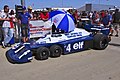 The Tyrrell P34 six-wheeler from 1977 season at Silverstone Classic in 2012