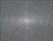 Spatial frequency representation of the Green Sea Shell image