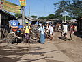 Rickshaw stand near the market