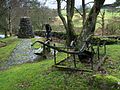 The Burns Cairn in Glen Afton. The inscription on the cairn says "Flow Gently Sweet Afton. Robert Burns 1759 - 1796. Erected by New Cumnock Burns Club (500) to mark its golden jubilee 1973."