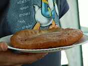 Frybread, can be cut out to leave the bread and tray