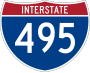Interstate 495 marker