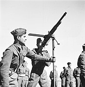 British soldiers of the Royal East Kent Regiment in 1941