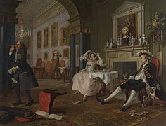 Marriage A-la-Mode 2, The Tête à Tête - William Hogarth