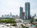 View of downtown Miami from Carnival Center 10/8/06