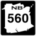 Route 560 marker