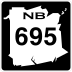 Route 695 marker