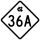 North Carolina Highway 36A marker