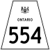 Highway 554 marker