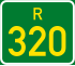 Regional route R320 shield