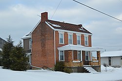 Township farmstead in winter