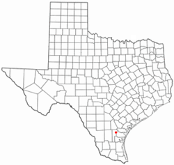 Location of Alfred-South La Paloma, Texas